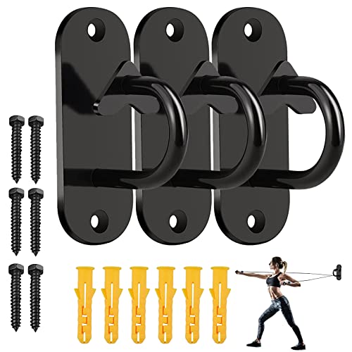 Resistance Band Wall Anchors, Space Saving Wall Mount Clips, Wall Mount Workout Anchors for Resistance Bands, for Strength Training, Fitness, and Physical Therapy Exercise