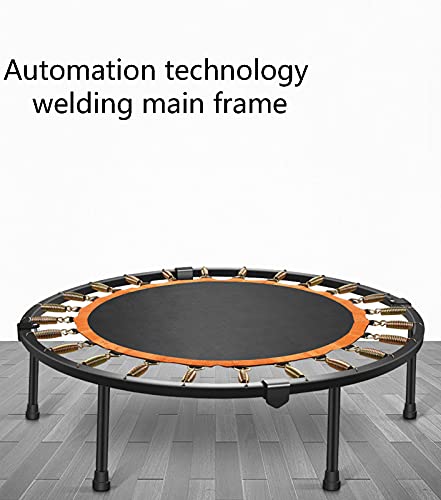 Replacement Trampoline Pad Outdoor Fitness Trampoline with Adjustable Handle,Mute Foldable Trampoline Mini Exercise Rebounder for Adults Kids Indoor/Garden Workout Equipment,Maximum Load 200Kg