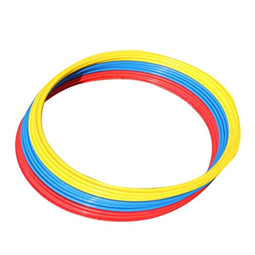 LIOOBO 6pcs Agility Rings Speed Agility Training Rings for Trainers Athletics Football Soccer Sports Workout 40cm