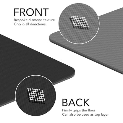 Large Exercise Mat – Extra Thick 10mm Workout Mat (72"x32") – Non-Slip TPE Yoga Mat for Women & Men – Pilates, HIIT, Fitness & Home Gym Mat – Includes Free Carry Bag
