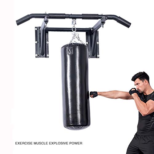 Wall Mounted Pull up Bar Multi-Grip Chin-up Station Home Gym Exercise Workout Equipment Strength Training Fitness Equipment Supports 600lbs - size: Pull up bar with Rings
