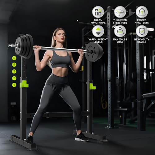 FitinOne Adjustable Folding Weight Bench for Home Gym, 660 lbs Capacity Multi-Functional Workout Bench Sturdy Durable for Full Body - color: Black-Green