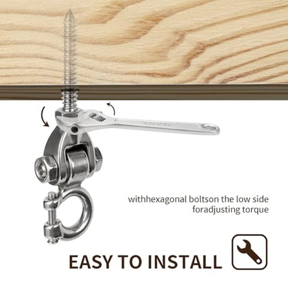 Heavy Duty Swing Hangers for Wooden Sets - size: 6 inch Style 2