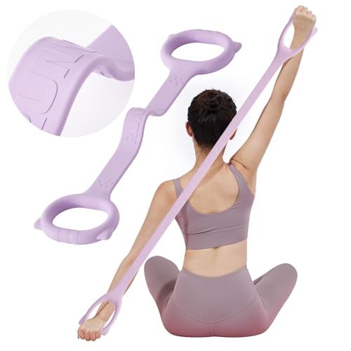 Figure 8 Workout Resistance Band - 3 Elasticities Optional 20 30 40lb, Thicker Durable Arm Back Shoulder Exercise Elastic Rope Yoga Straps Pilates Flexbands, Physical Therapy Stretch Bands