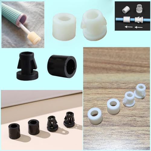 20 Pack Jump Rope End Clamp Clips Plastic Barrel Buckle Stopper Ends Snap Lock for PVC Jump Rope 5mm Skipping Rope Fitness Training Rope Exercise Cardio Boxing Weight Loss Speed Ropes