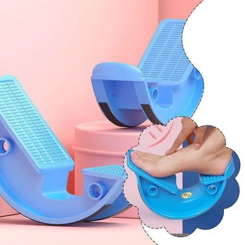 Calf Stretcher and Foot Rocker,Foot and Calf Stretching,Slant Board for Calf Stretching,Enhanced Ankle Flexibility,Durable with Non-Slip Surface,Strength Training Equipment Leg Machines - color: Blue