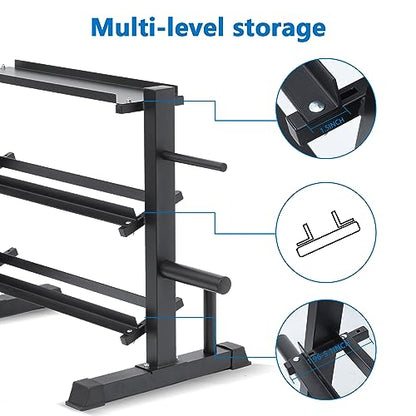 Adjustable Dumbbell Rack, Dumbbell Set with Storage Rack for Kettlebells, Weight Organizer Stand, Weight Rack, Kettlebell Rack
