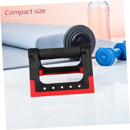 Toddmomy Foldable Crimson Push-up Stand and Bars for Men and Women, Portable Fitness Equipment for Home Strength Training and Upper Body Workout