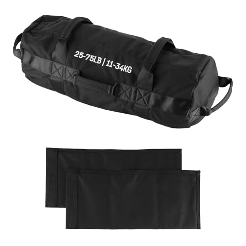 Adjustable Sand Bags for Working Out,Sandbags for Workout for Yoga, Strength Training and Full-Body Workouts - size: 25-75 LB