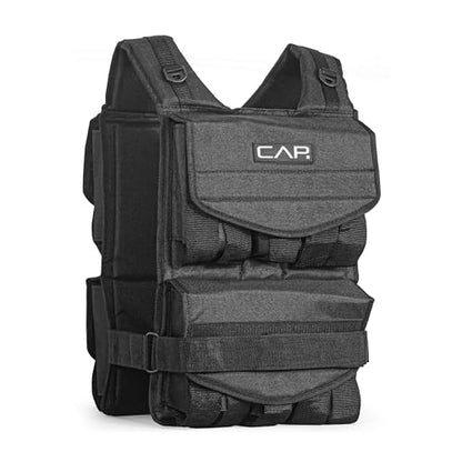 CAP Adjustable Weighted Vest 20–150 lbs for Strength Training, Running & Workouts, Weight Vest for Men & Women, Fitness Training Vest - style: 80lbs
