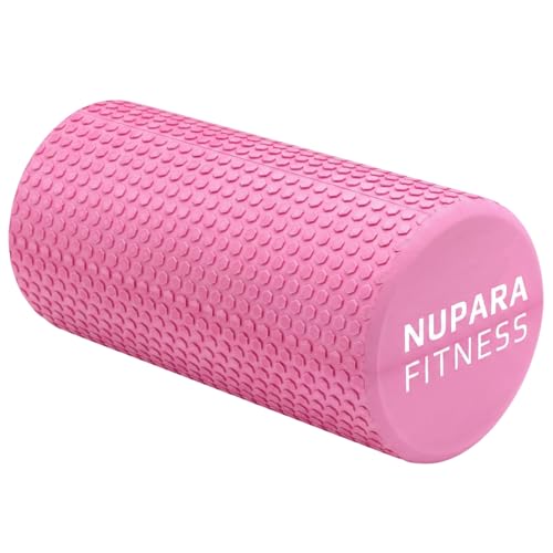 Foam Roller for Back, Legs, Hips, and Deep Tissue Muscles | Foam Roller for Physical Therapy, Exercise, Running, Cycling, Sports, Recovery, Yoga, and Pilates. (Pink, 12 inch - Medium)