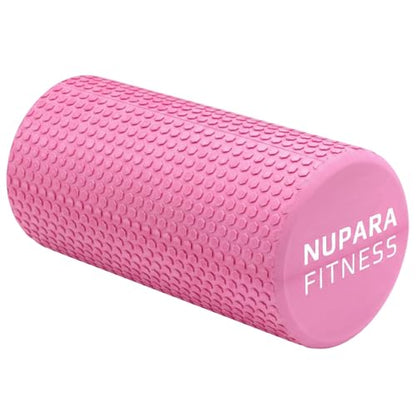 Foam Roller for Back, Legs, Hips, and Deep Tissue Muscles | Foam Roller for Physical Therapy, Exercise, Running, Cycling, Sports, Recovery, Yoga, and Pilates. (Pink, 12 inch - Medium)