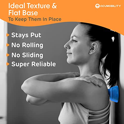 Acumobility Massage Ball Roller 2 Pack - Trigger Point - Massage Balls - color: Blue