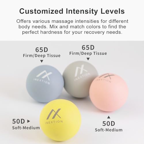 Therapy Massage Balls (2-Pack), High-Density Fascia Balls for Targeted Muscle Relaxation & Daily Recovery - Dawn Yellow + Dawn Yellow (50D+50D) - color: Dawn Yellow + Dawn Yellow (50d+50d)