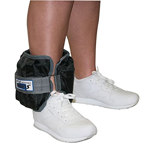 Cando Adjustable Ankle Weight, Black, 20 lb - style: Adult Ankle