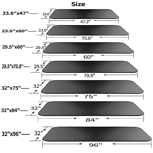 Treadmill Mat,Bike Mat Compatible with Peloton Bike Elliptical Treadmill,Folding Pad Exercise Equipment Under Exercise Trainer Pad for Stationary Indoor Spin - size: 47.3"L x 23.6"W x 0.2"Th