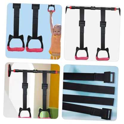 Toddmomy 1pcs Gymnastics Rings Set for Kids，Professional Indoor Gym Pull up Rings with Adjustable Straps Kids Playground Home Exercise Gym Rings