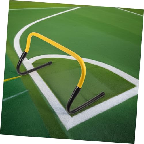 ABOOFAN Speed Training Agility Hurdles Set, Detachable Plastic Sports Training Hurdles for Football Basketball Soccer, Youth Athletic Speed Agility Equipment with Black Yellow Frame