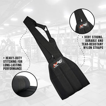 AYRO Fitness Hanging Ab Straps for Pull up Bar, Exercise Straps For Core Strength Training, Abdominal Sling Straps For Ab Swing & Leg Raises, Gym Hang Bar Straps For Men & Women, Abs Equipment For GYM & Home