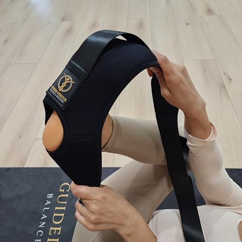 Yoga Strap with Versatile Loops, No Velcro, Improve Flexibility & Mobility, Relieve Joint Pain!