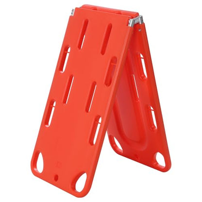 Two-Fold Spine Board Stretcher with Adjustable Seat Belt Medical Stretcher Weight Capacity 350lbs/159KG Rescue Board for Patient Transport Rescues 19.68x73.62in