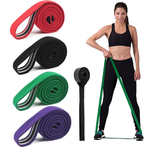 Resistance Bands for Working Out,4pcs Fabirc Resistance Band Set Full Body Elastic Bands for Exercise Bands Workout Bands Resistance