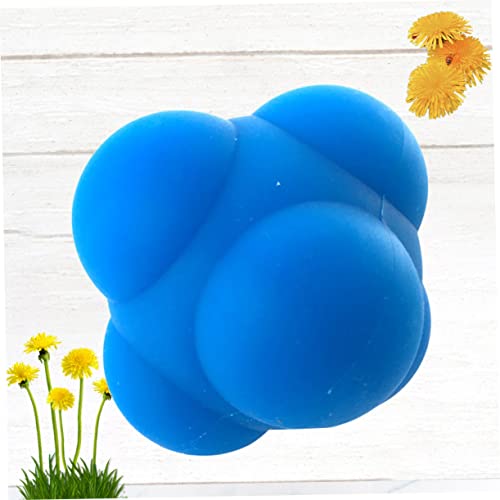 VANZACK 1pc Hexagonal Silicone Reaction Training Ball Agility Reflex Workout Ball for Men Women Durable Versatile for Rehabilitation Coordination Drills