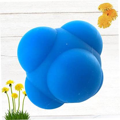VANZACK 1pc Hexagonal Silicone Reaction Training Ball Agility Reflex Workout Ball for Men Women Durable Versatile for Rehabilitation Coordination Drills