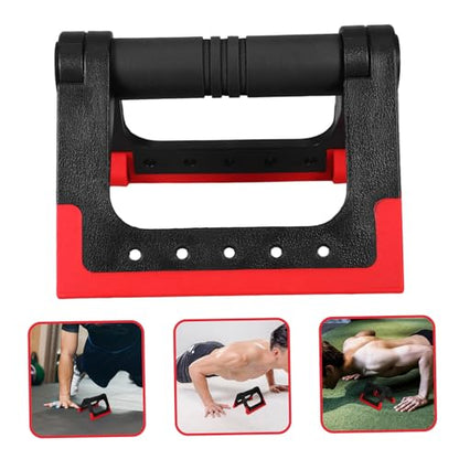 Toddmomy Foldable Crimson Push-up Stand and Bars for Men and Women, Portable Fitness Equipment for Home Strength Training and Upper Body Workout