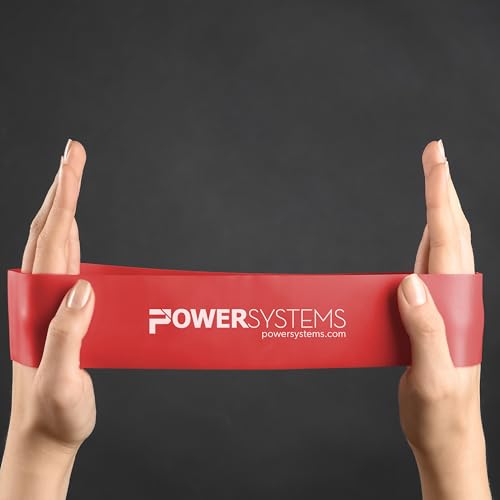 Power Systems Versa Loops Commercial Grade Resistance Bands 10 Pack Color Coded Exercise Loop Bands for Strength Training Physical Therapy Home Gym - style: Medium