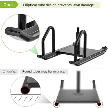 Kipika Weight Sled, Workout Sled, Fitness Strength Training Sled, Speed Training Sled for Athletic Exercise, Speed Improvement, Easily Through Obstacles, Suitable for 1" & 2" Weight Plate - color: C- Black