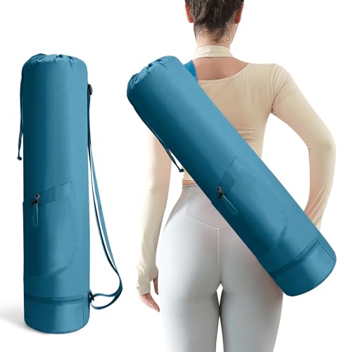 Yoga Mat Bag, Yoga Bag with Adjustable Strap and Pockets for Women & Men, Lightweight Carrier for Yoga, Workout, Outdoor Use