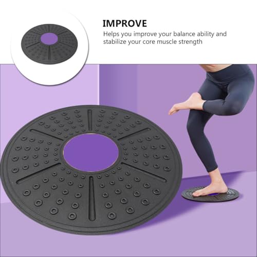 ORFOFE Equilibrium Sense Balance Board with Raised Massage Points Non-slip Stability Trainer Core Workout Fitness Accessory for Home Gym and Physical Therapy