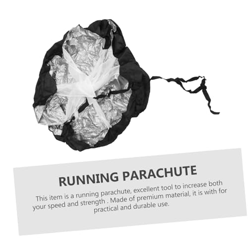 balacoo Resistance Parachute for Speed Training – Adjustable Drag Chute for Sprinting and Running Exercises Black for Football and Athletic Performance
