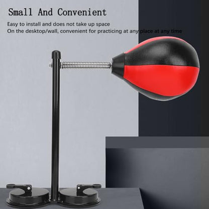 Adjustable Boxing Speed Ball with Suct Cup, 360° Rotating Wall-Mounted Reflex Sandbag for Men, Women, Kids - Perfect for Training and Fitness