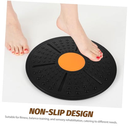 STOBAZA Balance Half Ball Board Non-slip Wobble Board for Abdominal Exercise and Sensory Rehabilitation Portable Fitness Stability Trainer with Adjustable Angle Compact Lightweight PP