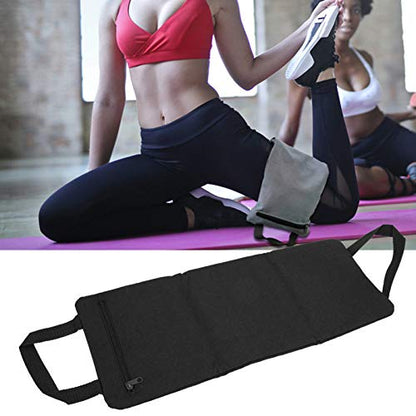 Thin Arm Yoga Sandbag, Workout Freeweight Bag for Leg Slimming Training, Adjustable Weight Fitness Sandbag with Leakproof Inner Bag, Sturdy Handles for Yoga and Home Gym Exercises - color: Black