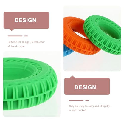 3Pcs Hand Muscle Developer and Wrist Force Trainer Set, Silicone Hand Grip Strengthener Rings with 40Lb, 50Lb, 60Lb Resistance for Rehabilitation and Forearm Exercise