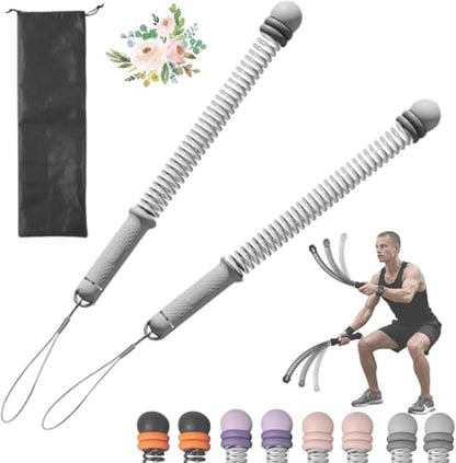 Adjustable Ropeless Battle Ropes, Cordless Battle Ropes for Home Gym, Portable Arm Exerciser Strength & Conditioning Training Rope for Full Body Workout