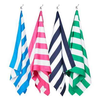 Dock & Bay Beach Towel - Quick Dry, Sand Free - Compact, Lightweight - 100% Recycled - Includes Bag - Cabana - Set G (4), Large (160x90cm, 63x35)