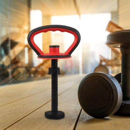 POPETPOP Adjustable Kettlebell Handle Kit with Anti Slip Grip and Stable Base Nut for Dumbbell Conversion Home Gym Fitness Accessories 12.59X7.48X4.72 Inches