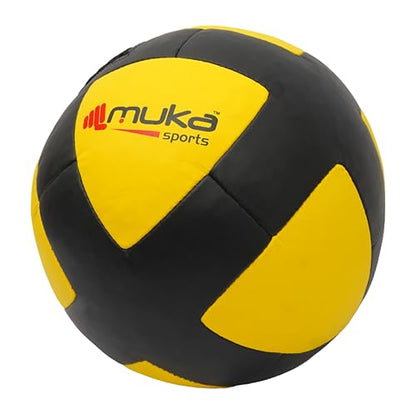 9 kg Wall Ball Soft Synthetic Leather Shell Weighted Medicine Ball for Pilates, Yoga, Strength Training & Physical Therapy with Non-Slippery Grip