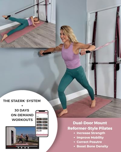 STAERK Pilates Suspension Training System - Premium Resistance Training Kit - At-Home Pilates for Strength & Flexibility - Resistance Bands Set for Home Gym, Travel, and Outdoors - size: Starter Kit
