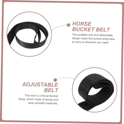 VICASKY Adjustable Hanging Bucket Strap Wear Resistant Feeder Strap for Easy Suspension Barns Stables and Training Grounds for Buckets and Accessories