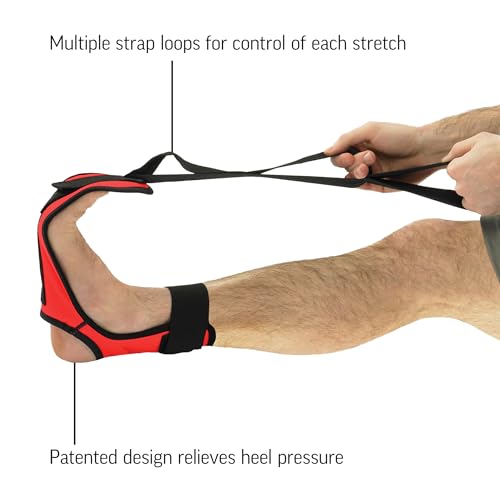 OPTP The Original Stretch-EZ, Top Choice Plantar Fasciitis Stretcher, Hamstring Stretch Strap and Achilles Tendon Stretcher, Stretching Strap for Physical Therapy. Made in the USA