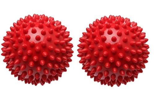 Therapist's Choice® Pack of 2 Hard Spiky Massage Balls, Stress Reflexology, Porcupine Sensory Balls