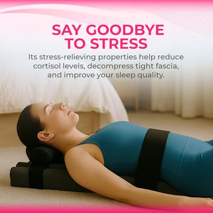 Pilates Parasetter - Dual Patented Suede-Like Rollers for Reducing Cortisol Levels to Aid Hormone Rebalance and Support Recovery & Relaxation from Stress
