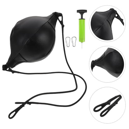 Boxing Speed Training Ball Double-end Pu Hanging Reaction Ball with Rope, Pump, Needle, and Hook Set for Hand-Eye Coordination and Reflex Boxing Workout at Home