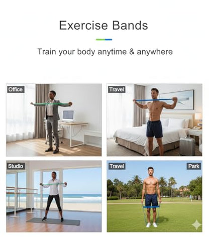 Resistance Bands, Resistance Bands for Working Out, 6 Pcs