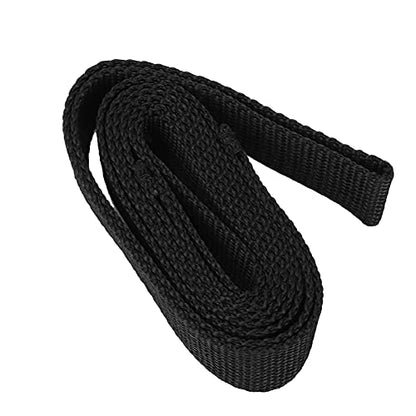 Leg Lifter Strap Hand Grip for Adult, Senior, Elderly, Handicap, Disability, Pediatrics Assist Strap Soft Leg Recovery Stretching Assist Band with Foot Hand Grip Black